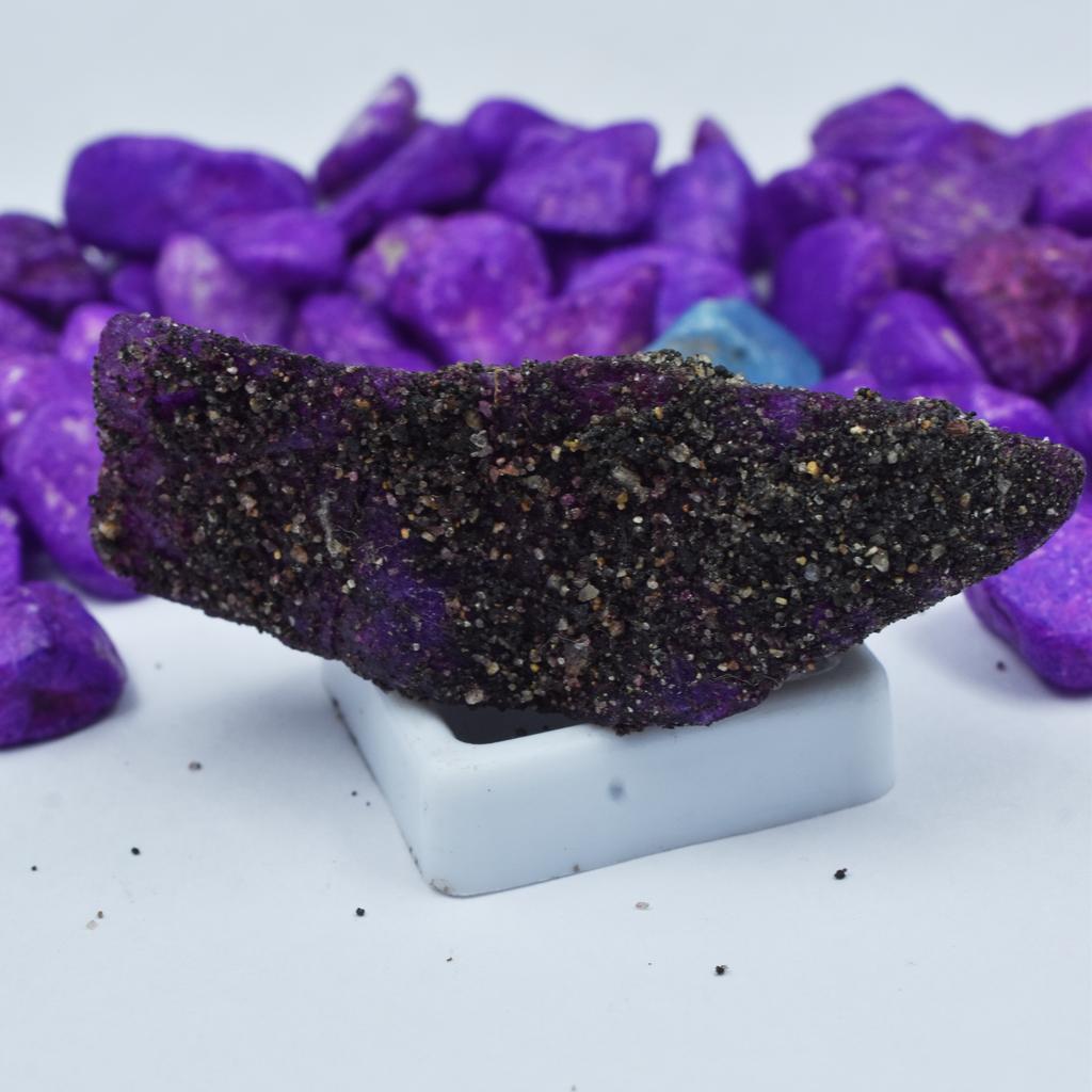 Natural Purple Sapphire Loose Gemstone Raw Rough Uncut 194.65 Ct September Birthday Birthstone