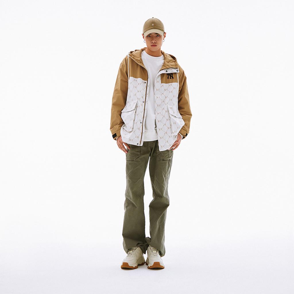 New MLB New York Yankees Jackets Man Cream 3AWJM0241-50CRS