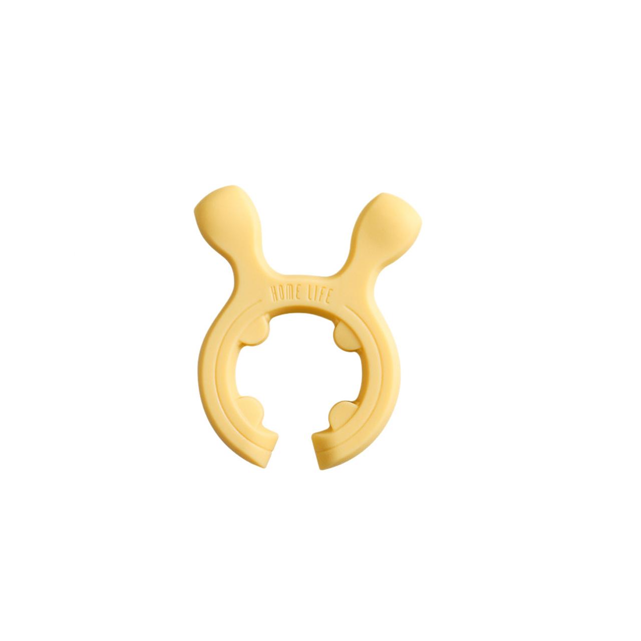 

3/1 шт. Держатель для кухонной лопатки Зажим для боковой части сковороды Принадлежности для приготовления пищи Держатель для суповой ложки Универсальный стеллаж для хранения лопаток жёлтый