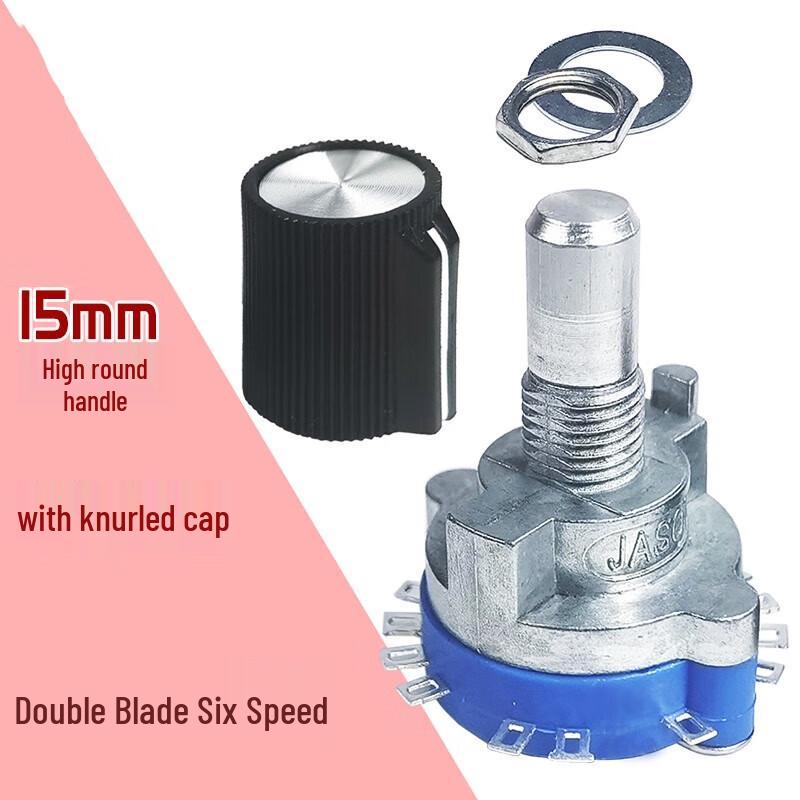 Gangwo 2-Pole 6-Position Band Switch with Knob Cap
