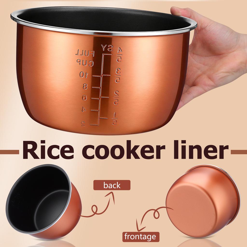 Electric Pressure Cooker Non-Stick Inner Pot Aluminum Alloy High Temperature Resistant Cooker Liner Pan Rice Soup Cooking