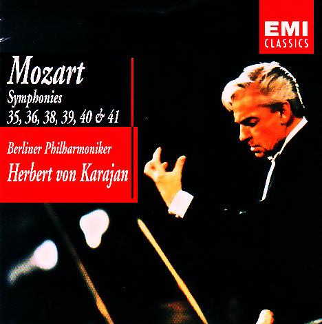 CD WOLFGANG AMADEUS MOZART, HERBERT VO - Symphonies 35, 36, 38, 39, 40 & 41 72435753772 EMI Classics 2002 Europe Classical Used