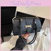 Stylish Versatile Large Capacity Shoulder Crossbody Bag For Women In Elegant Black Color