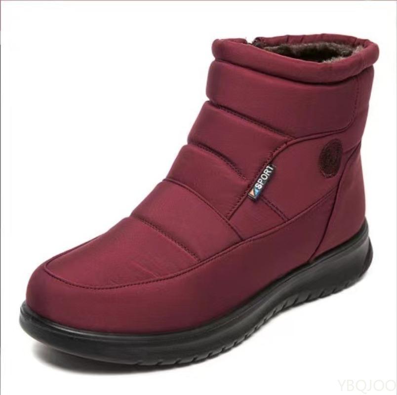 Neue Herbst Winter Damenstiefel Hoher Schaft Baumwollschuhe Bequem Warm Rutschfest Lässig Schneestiefel Modisch Vielseitig