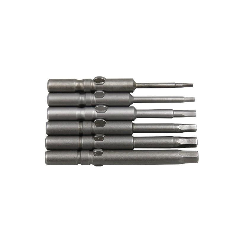 802 S2 Steel Electric Screwdriver Bit Set with Magnetic Holder, Inner Hex Socket, 6mm Shank.