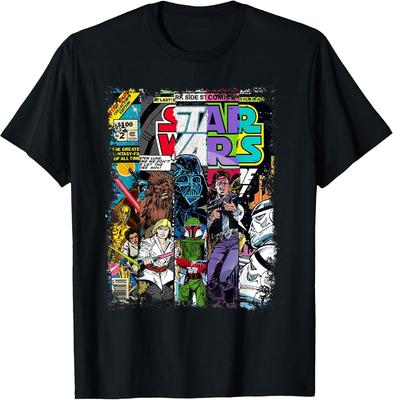 Star Wars Characters Comic Book Covers T-Shirt