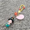 Silicone Rubber Cartoon Dolls Pendant Bag Hanging Car Key Ring Chinese Style Keychain  Gifts