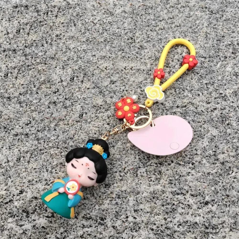 Silicone Rubber Cartoon Dolls Pendant Bag Hanging Car Key Ring Chinese Style Keychain  Gifts
