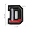 Duoku Embroidery 26 English Letters Three-Dimensional Embroidery Hat Emblem Badge Ironing Velcro Patch Clothing Accessories Cloth Sticker