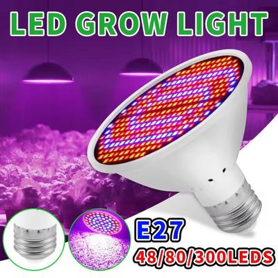 Lampe de croissance LED E27 à spectre complet pour plantes d'intérieur, graines de fleurs, culture hydroponique, ampoule pour serre, boîte de culture