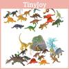 Jurassic Dinosaur Figures Realistic Plastic Model Toys Set Of 17 Pieces