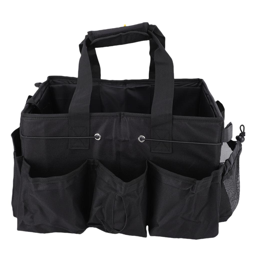 Cleaning Bag Water Proof Wearable Cleaning Caddy with Handle Adjustable Shoulder Strap Dividers for Cleaner Housekeeper