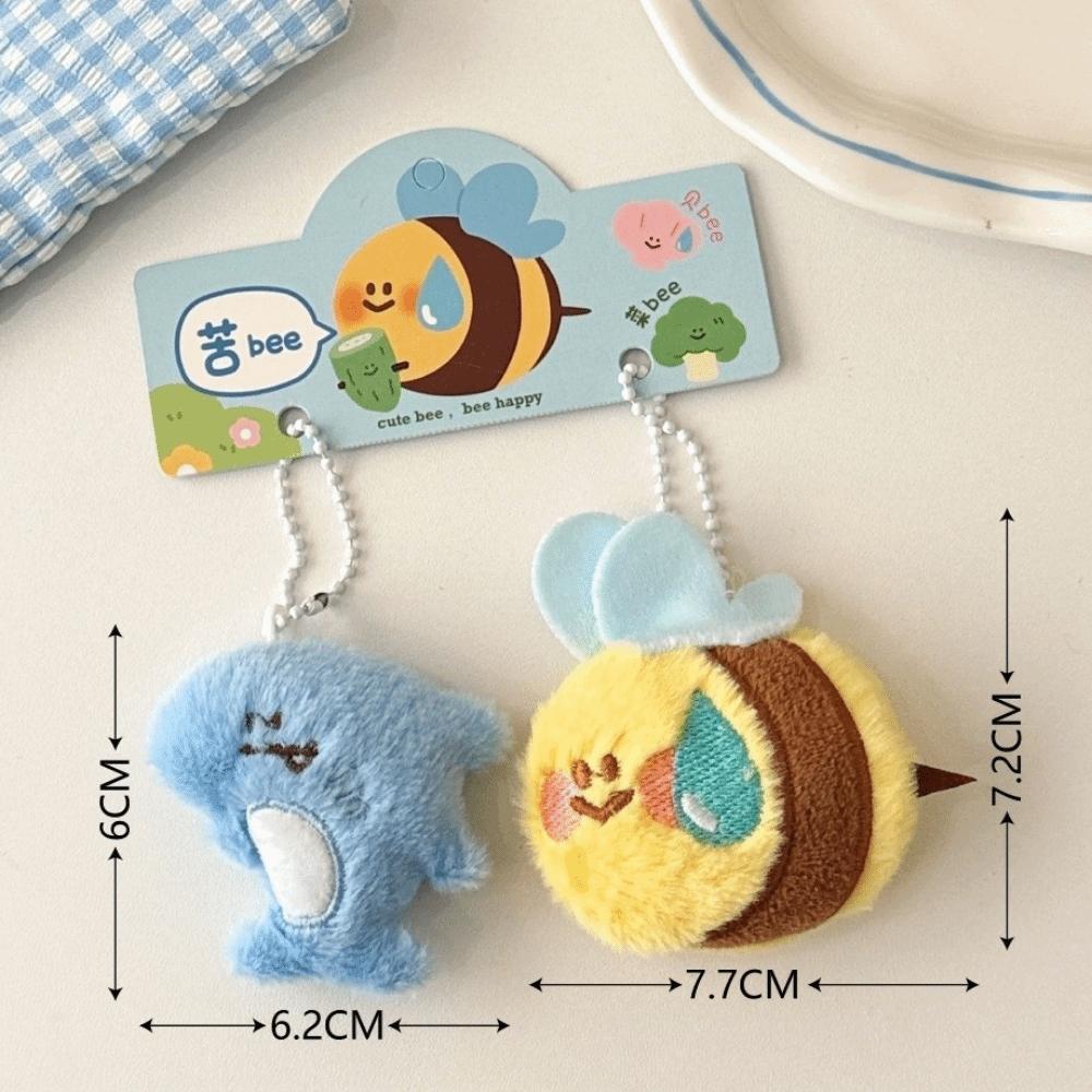 2pcs Cartoon Animals Backpack Charm Shark Bitter Melon Bag Pendants  Birthday Gifts B