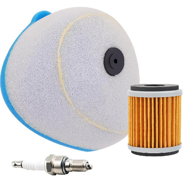 Road Passion Air Filter & Oil Filters & Spark Plugs Tune Up Kits Compatible with Yamaha YZ250F YZ450F WR250 WR450F YFZ450