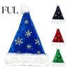 Winter Holiday Gathering Apparel Christmas Santa Hat with Red Sequin, Plush Velvet Party for Sequin Adults Adults, Festive Costume Accessory Xmas New