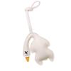 Cute Roast Duck Design Keychain For Keys Bags Car Decoration Soft PU Leather Keyring Fashionable Accessory Gift Idea