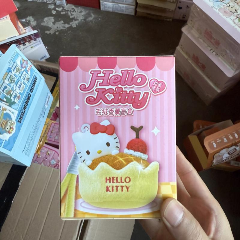 

Cute Hello Kitty Sweet Workshop Series Blind Box Plush Fragrance Keychain Decoration Dolls Trendy Toys Birthday Gift Collectible
