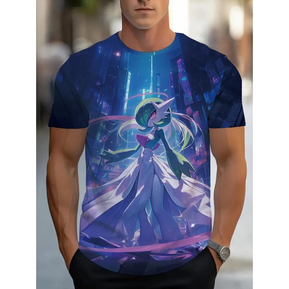 Summer Mens T-shirt Creative 3D Printed Short Sleeved T-shirt Fashionable Comfortable Soft Breathable Large Loose T-shirt