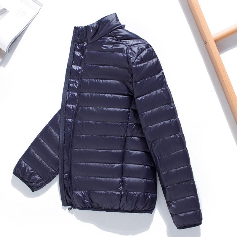 Ανδρικό Ελαφρύ Υπερλεπτό Μπουφάν Πουπουλένιο σε Κοντό Στυλ για Φθινόπωρο/Χειμώνα - Casual, Μεγάλο Μέγεθος, Μέσης Ηλικίας & Νεανικό