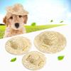Pet Sombrero Straw Hat Summer Sun Hat Adjustable Hawaii Garden Sun Bucket Cap Beach Hat For Puppy Small Dogs Cats Size S M L