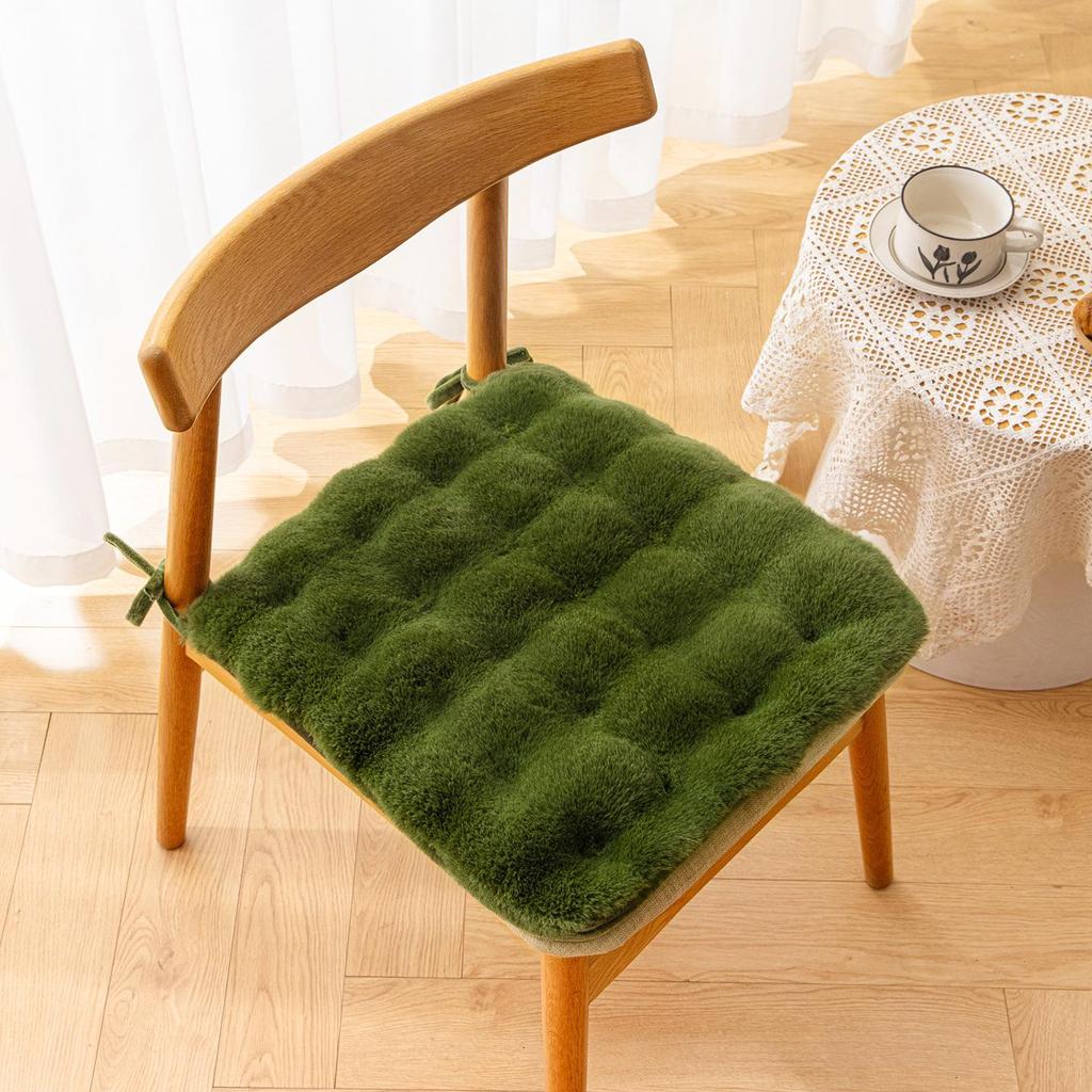 Plush Rabbit Winter Seat Cushion – Thick, Warm, and Comfortable for Long Sitting