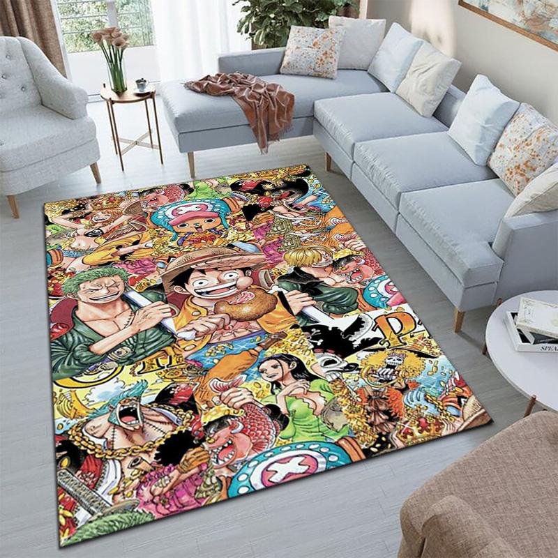 Starring the Japanese Cartoon ONE PIECE Monkey D. Luffy Carpet Is Suitable for Living Room and Bedroom Doormats Office Balcony Decorative Carpet V20