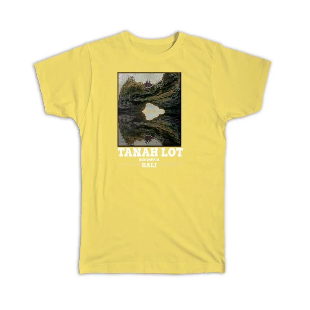 Gift T-Shirt : Tanah Lot Bali Indonesia Sepia Rock Indonesian Temple XL
