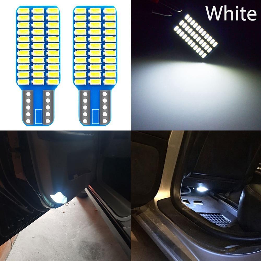 10/20PCS Car Auto Canbus Dome Reading Light W5w T10 168 194 Turn Signal License Plate Trunk Bulb White Lamp Interior Dome Lamps