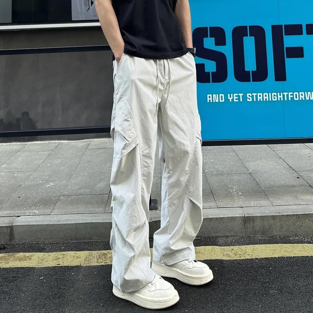 Mens Retro Athletic Pants With Polyester Fabric For Casual Wear In Autumn 2025