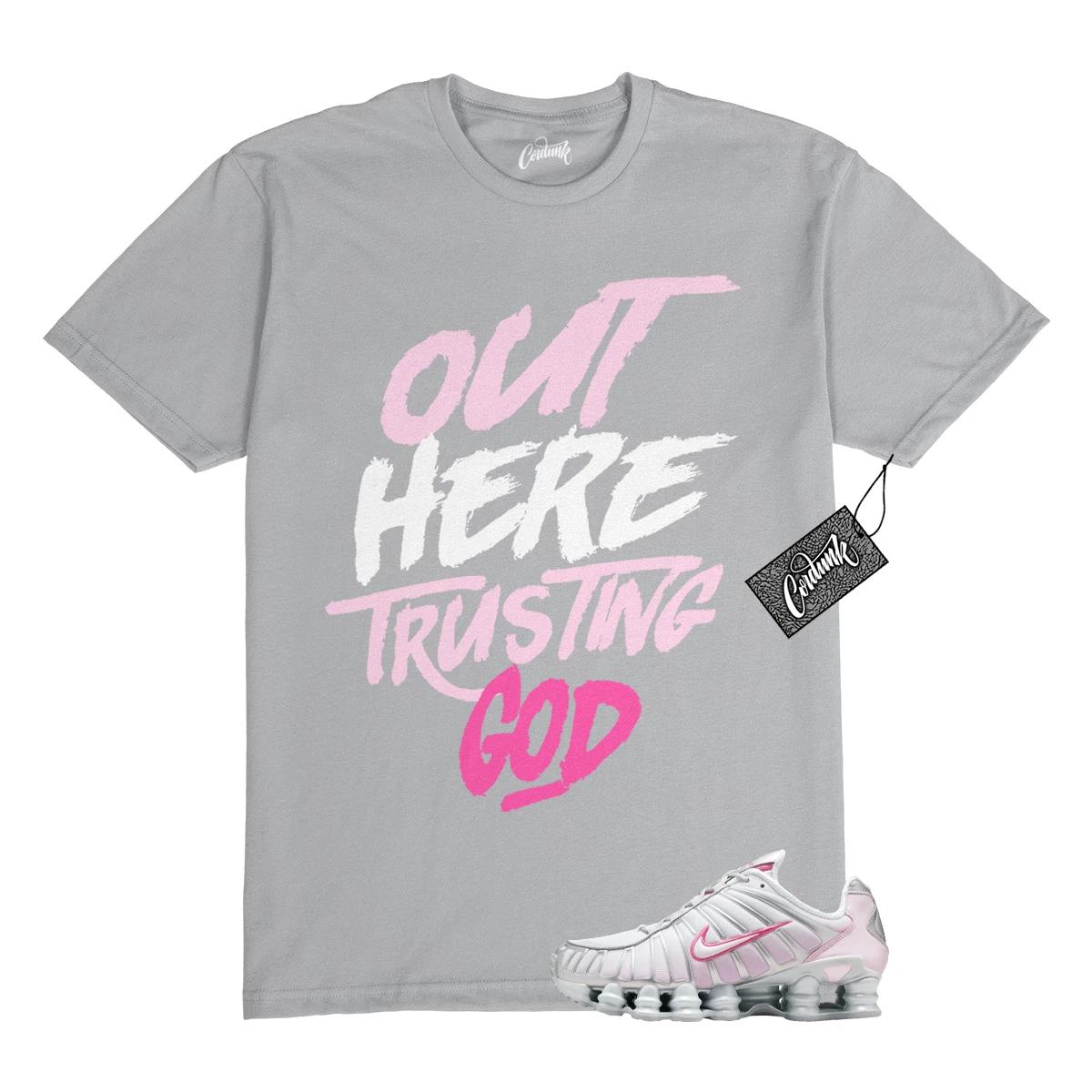 Футболка Shox TL Metallic Platinum Pink Foam White Pinksicle для matching TG L