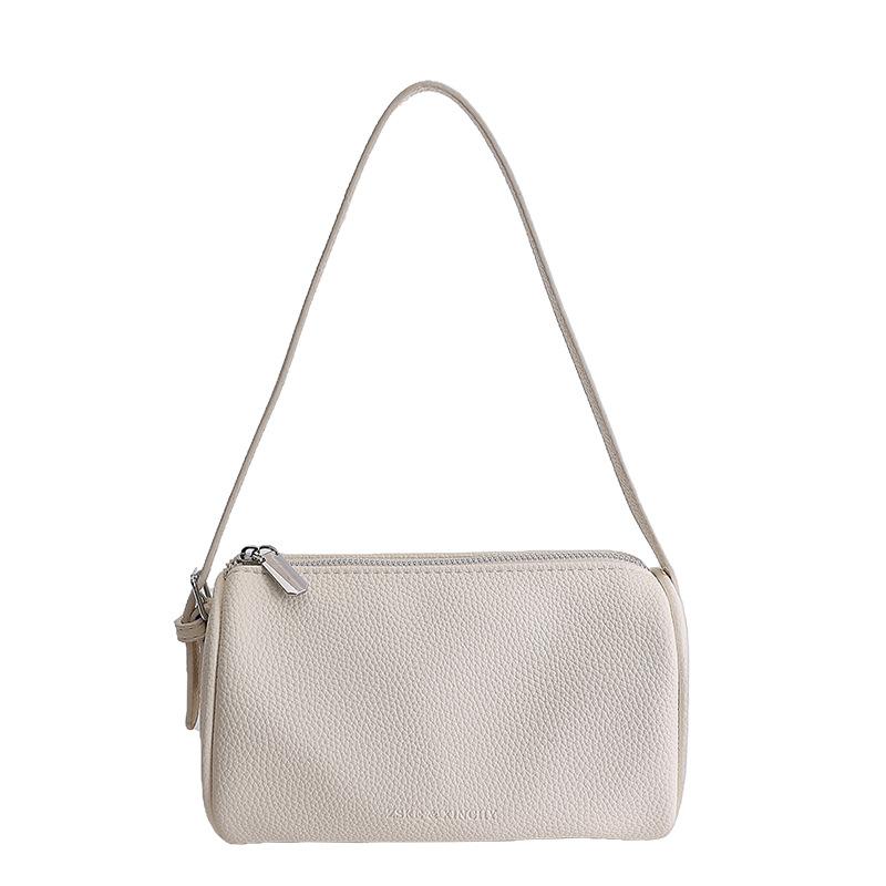 Small Pencil Bags Fashi Designer Women's Handbag Cylindrical Bag Luxury Minimalist Ladies Bag Retro European Style Zipper