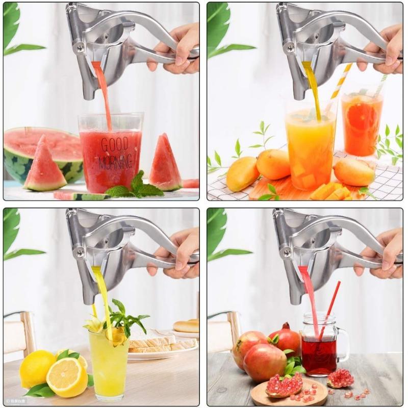 Aluminum Alloy Manual Juice Squeezer Hand Pressure Juicer Pomegranate Orange Lemon Sugar Cane Kitchen Bar Fruit Extraction Tool
