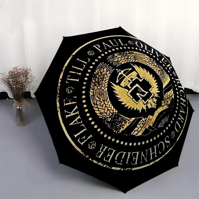 1pc SEAL OF AUTHORITY Umbrella with Plastic Handle,Suitable for All Seasons Home Travel Outdoor UmbrellaM1075