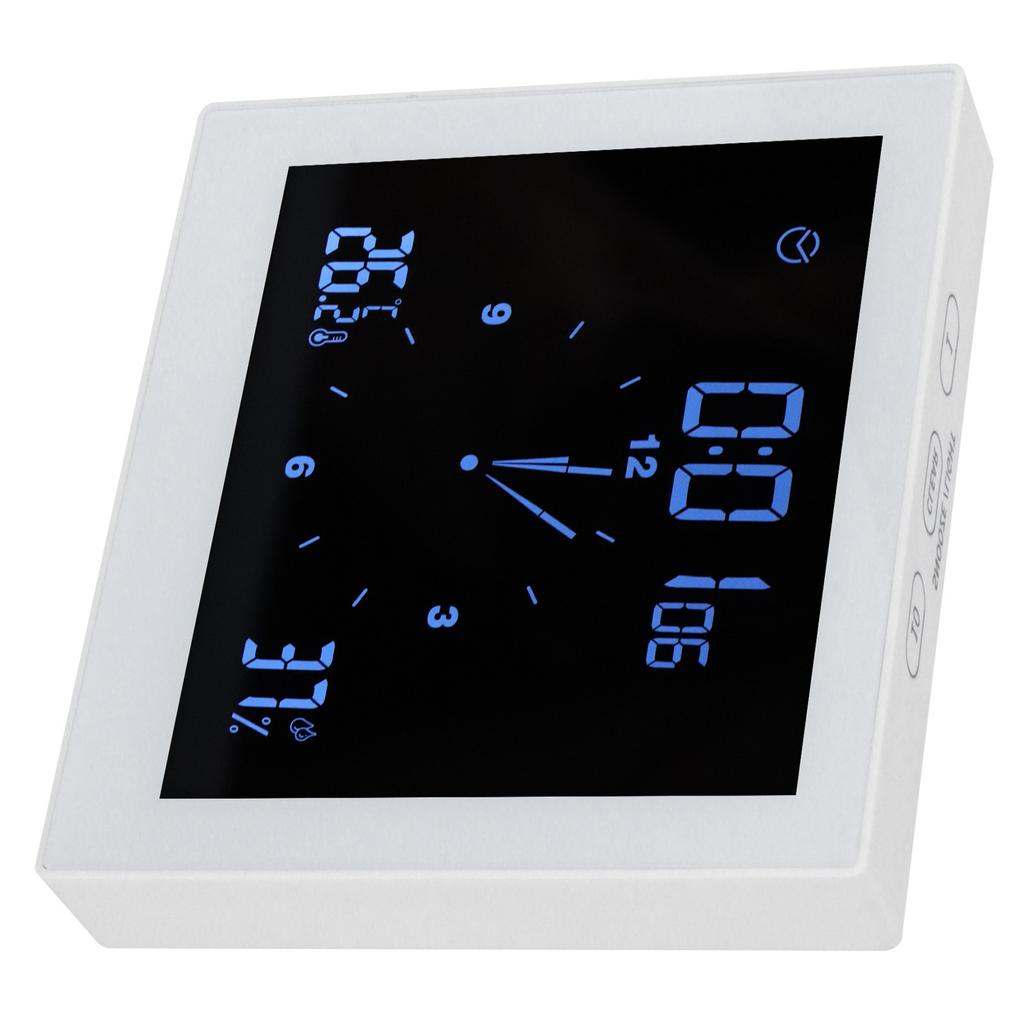 Digitaler Alarm Temperatur Luftfeuchtigkeit Anzeige Uhr Innen Tisch Timer Multifunktional für Haushalt