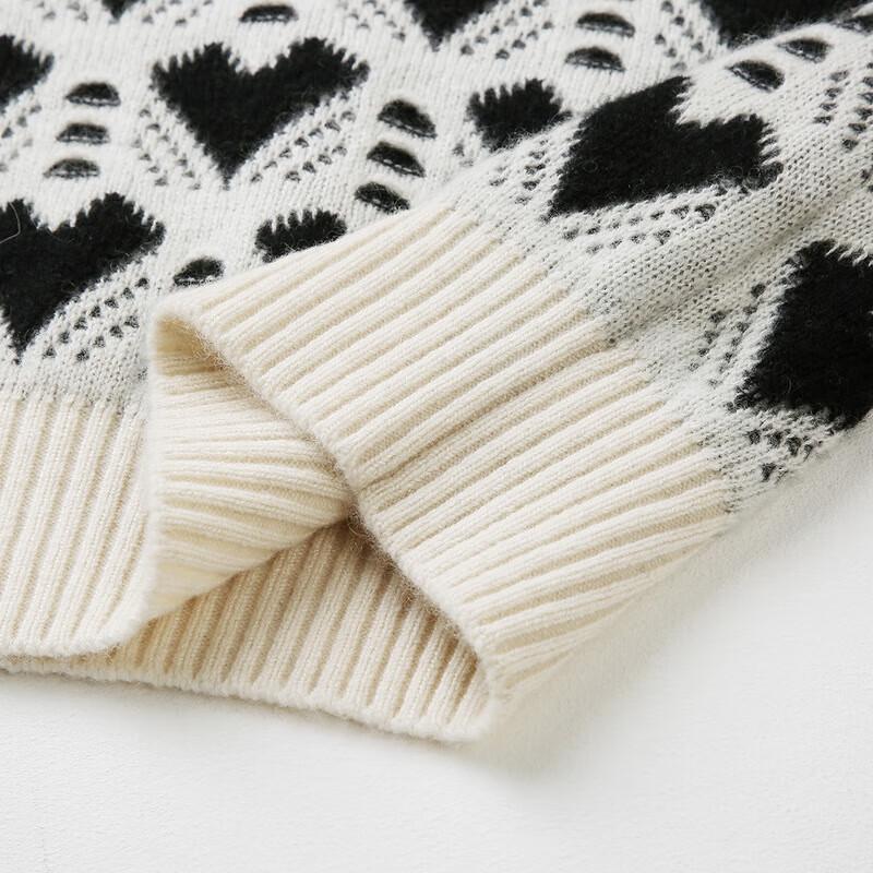 Komom Boka Women's Thick Round Neck Cashmere Sweater