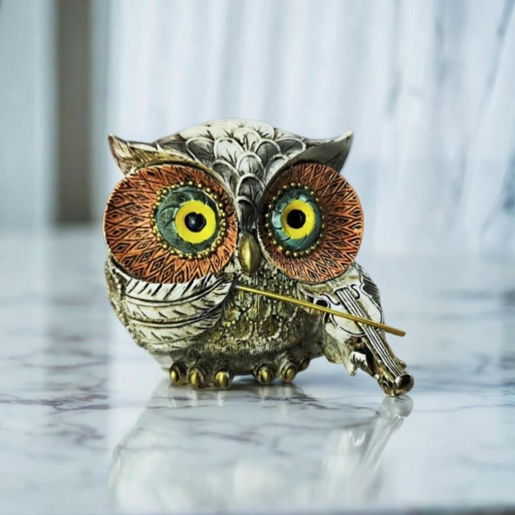 Owl Statue Desktop Ornament Creative Collection Decorative Figurine for Office