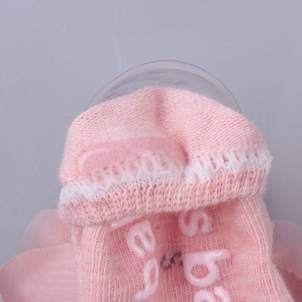Socken Anti-Rutsch Neugeborene Haarband Baumwolle+Spitze Baby Turban Niedliche Mädchen Haaraccessoires