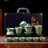 Ru kiln Kung Fu tea set, a complete set of high-end gift boxes, teapot company business gifts