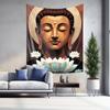 Lotus and Buddha  Wall Decorative Hanging ClothPaintingTapestry
