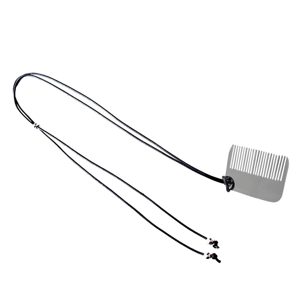 Multipurpose Adjustable Necklace Styling Sturdy Steel Comb Pendant Elegant Hair Jewelry Accessory for Daily Party Looks