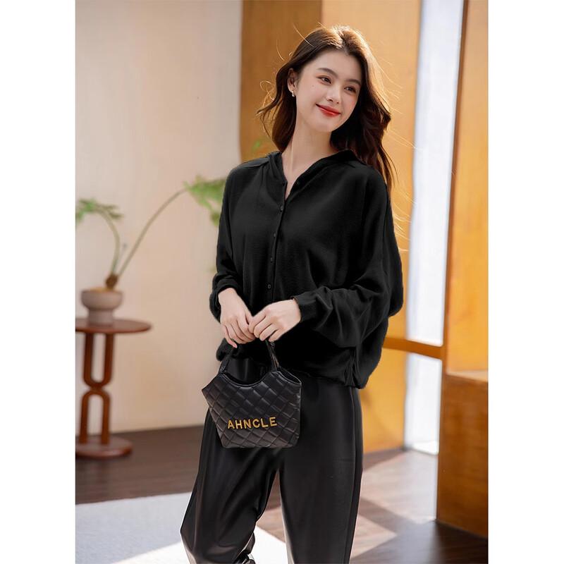 Mokana Women's Casual Hooded Long Sleeve Knit Top