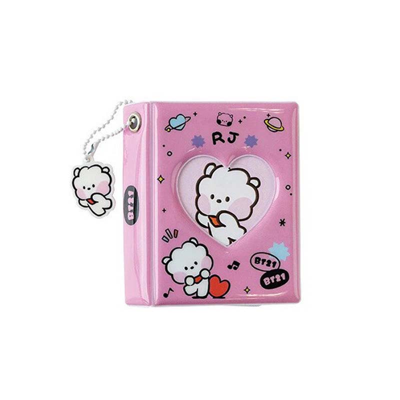 BTS BT21 Minini Official Collector Card Book Photo Binder Album Storage Acrylic Keyring