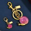 Cute Animal Shaped Key Chain Sturdy Alloy Snail Design Bag Ornament For Purse Organizers Youthful Decorative Item