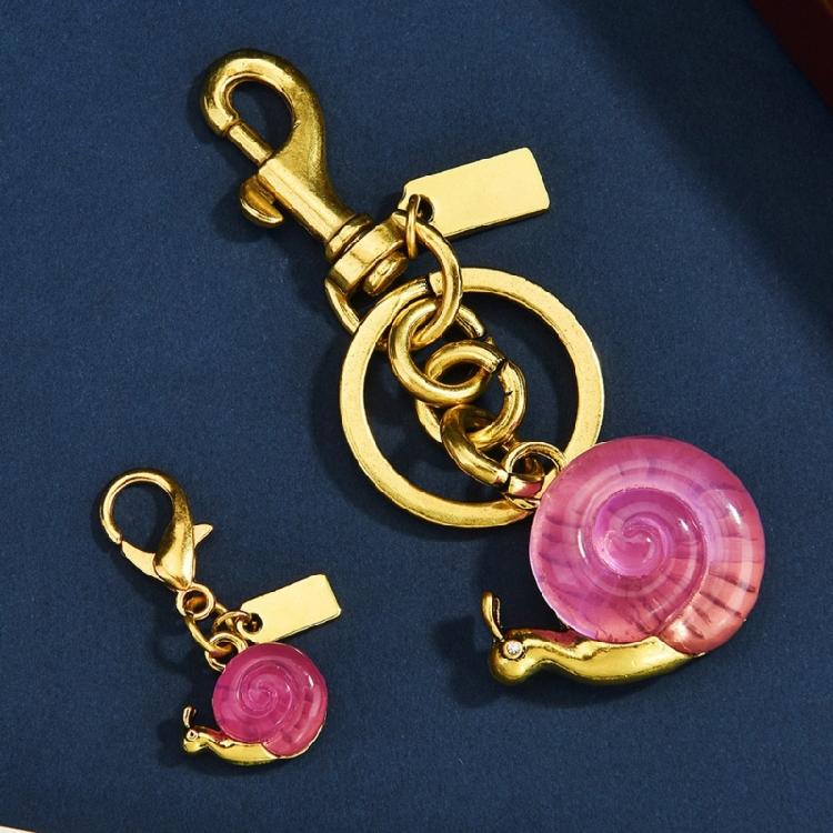 Cute Animal Shaped Key Chain Sturdy Alloy Snail Design Bag Ornament For Purse Organizers Youthful Decorative Item
