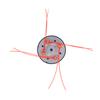 Universal Strimmer Head Plastic Wear Resistant Mower Head Garden Lawn Mower Accessories
