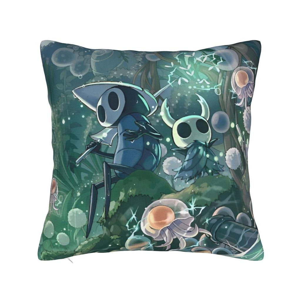 Hollow Knight Square Pillow Cases Indie Action Adventure Cushion Covers Customized Zipper Decorative Pillowcase for Living Room