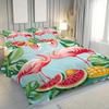 Flamingo Tropical Bedding Sets, Palm flower plant Duvet Cover Microfiber, Leaf Plant Duvet Covers With Zipper and Pillow Covers