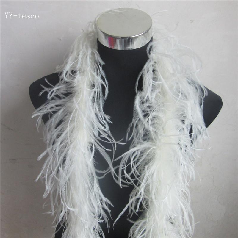 2 Meter Fluffy Ostrich Feather Boa Skirt Costumes/Trim for Party/Costume Craft Ostrich Feather In Wedding Decorations