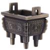 1Pc Mini Multi function Incense Stick Burner Holder Censer for Home Office Hotel(Bronze)