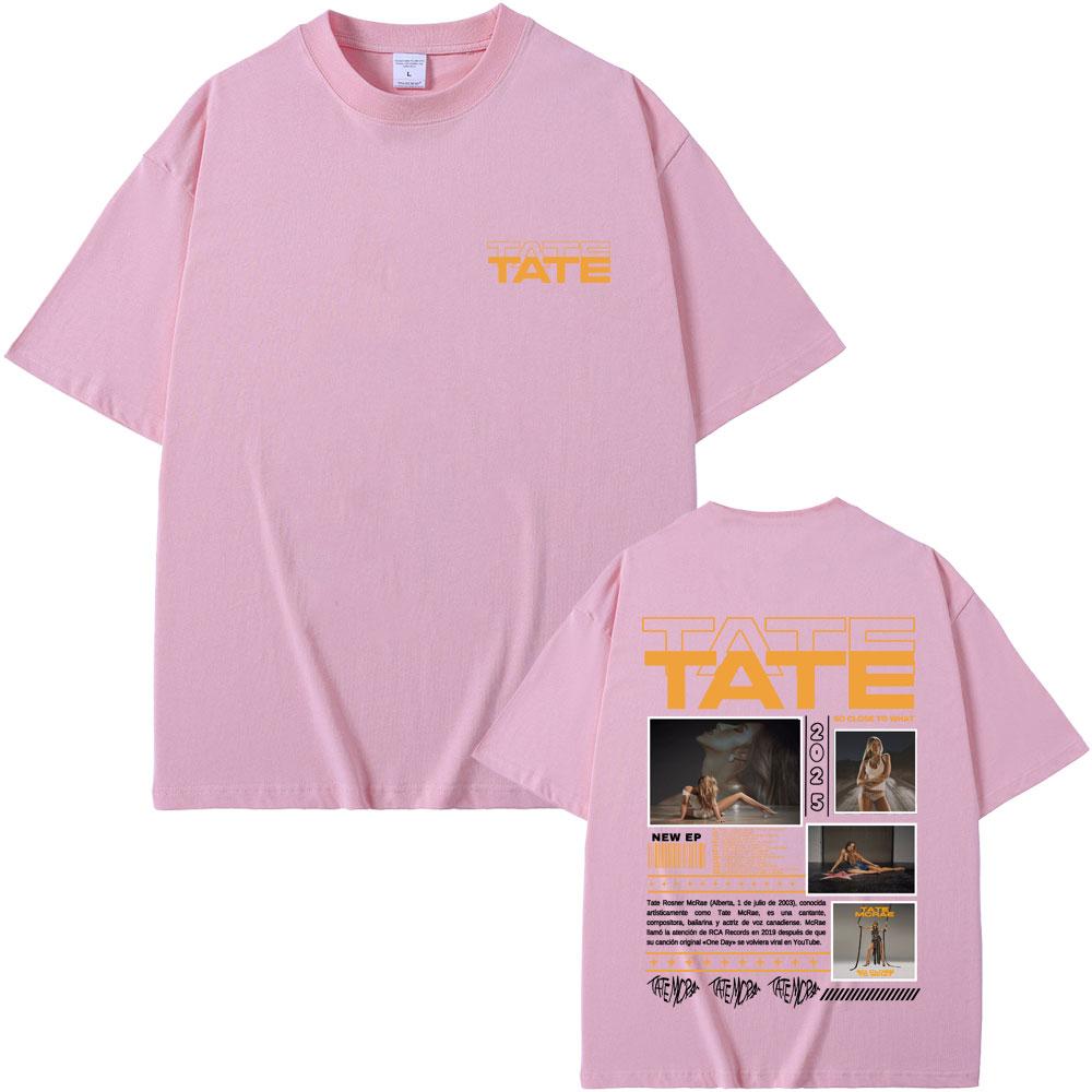 Tricouri Album Muzical Tate Mcrae Atât de Aproape de Ce Turneu Mondial Miss Posessive 2025 Tricou Bărbați Femei Modă Casual Tricouri Topuri